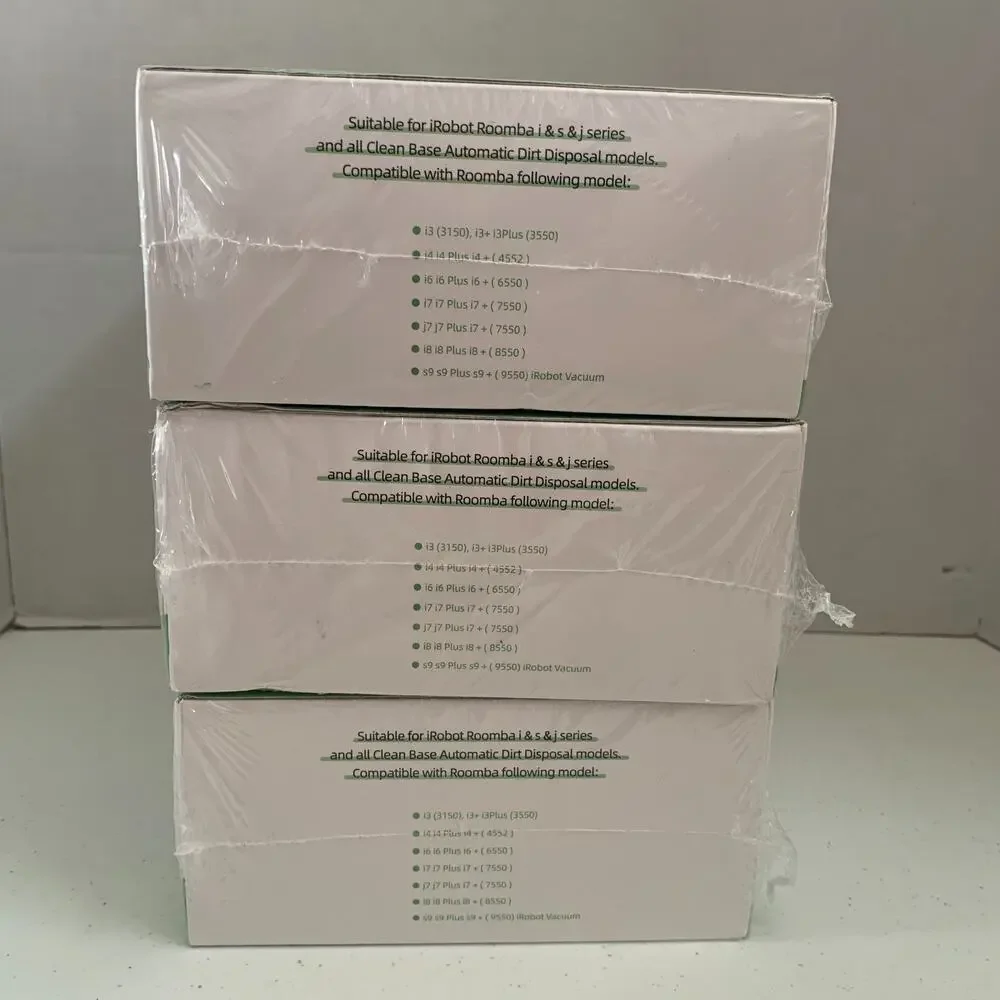 Lot Of 3 Replacement Vacuum Bags Suitable For iRobot Roomba i, s, j Series